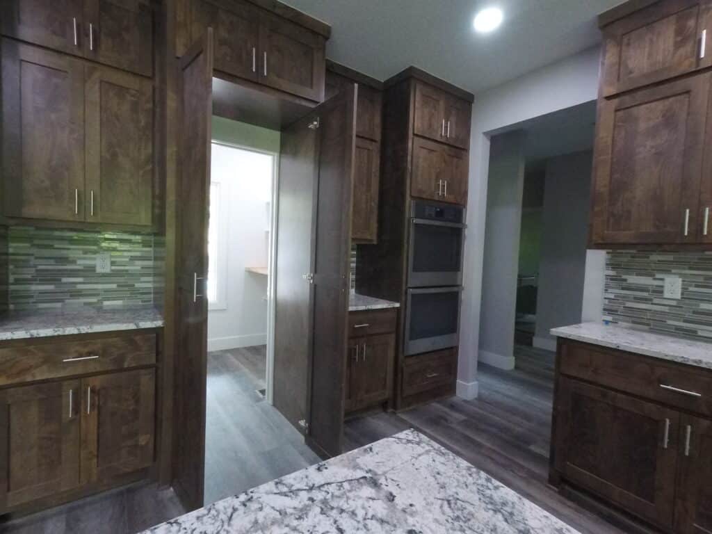 Kitchen Cabinets with walk-in